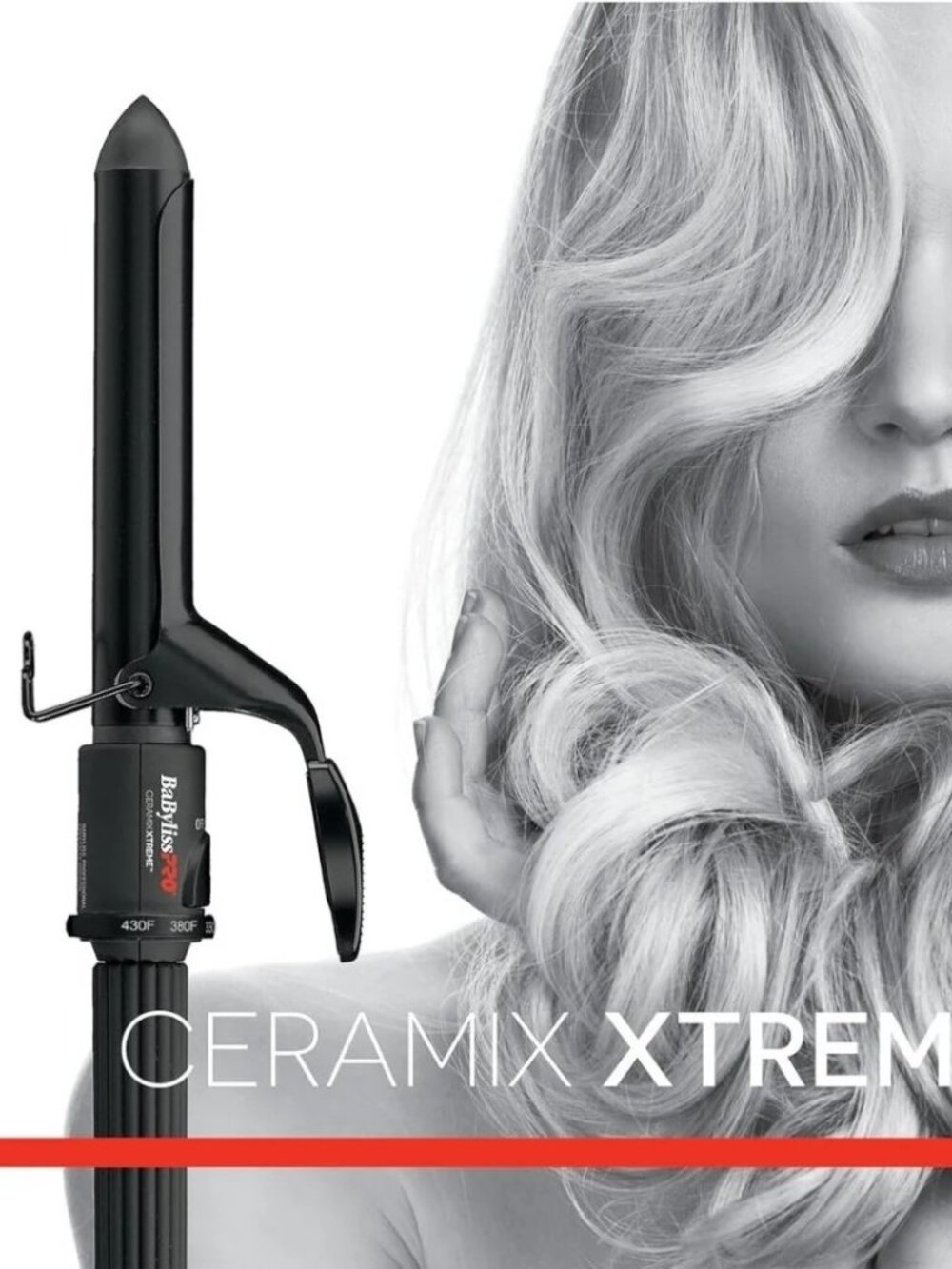 BaBylissPRO 1 - 1/2 Inch 38mm Ceramic Curling Iron Ceramix Xtreme
